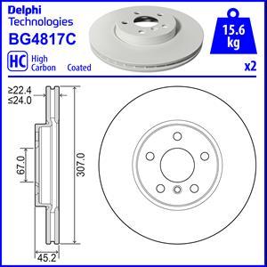 Delphi BG4817C — Tarcza hamulcowa