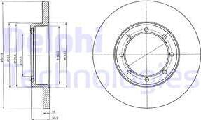 Delphi BG4344 - Tarcza hamulcowa