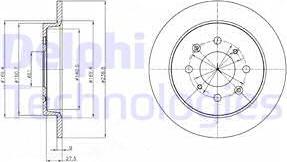Delphi BG4334C — Tarcza hamulcowa