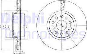 Delphi BG4330C — Tarcza hamulcowa