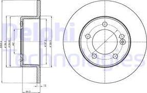 Delphi BG4321 — Tarcza hamulcowa