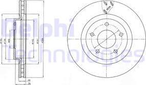 Delphi BG4246 - Tarcza hamulcowa