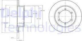 Delphi BG4218 — Tarcza hamulcowa