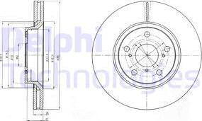 Delphi BG4236 - Tarcza hamulcowa