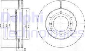 Delphi BG4229 - Tarcza hamulcowa