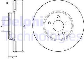 Delphi BG4799C — Tarcza hamulcowa