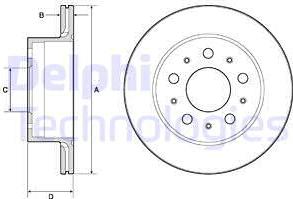 Delphi BG4796C — Tarcza hamulcowa