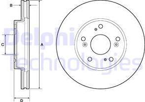 Delphi BG4741C — Tarcza hamulcowa