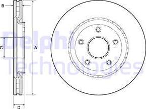Delphi BG4759C — Tarcza hamulcowa