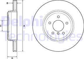 Delphi BG4753C — Tarcza hamulcowa