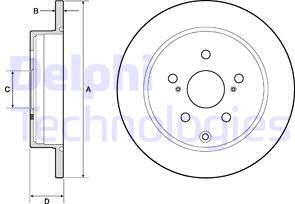 Delphi BG4757C — Tarcza hamulcowa