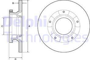 Delphi BG4784C — Tarcza hamulcowa