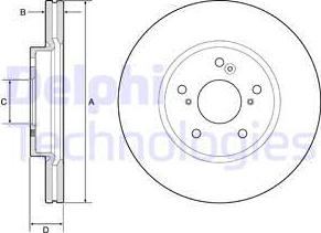 Delphi BG4785C — Tarcza hamulcowa