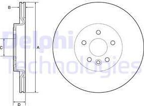 Delphi BG4786C — Tarcza hamulcowa