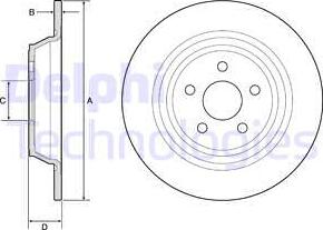 Delphi BG4782C — Tarcza hamulcowa