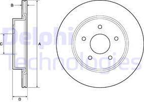 Delphi BG4779C — Tarcza hamulcowa