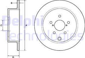 Delphi BG4776C — Tarcza hamulcowa