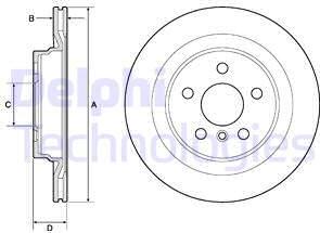 Delphi BG4778C — Tarcza hamulcowa