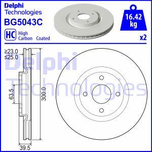 Delphi BG5043C — Tarcza hamulcowa