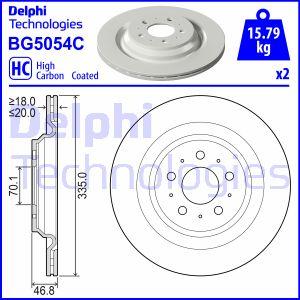 Delphi BG5054C — Tarcza hamulcowa