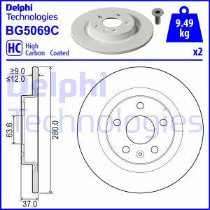 Delphi BG5069C — Tarcza hamulcowa
