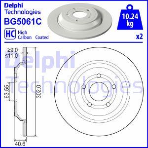 Delphi BG5061C — Tarcza hamulcowa