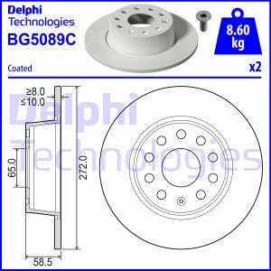 Delphi BG5089C — Tarcza hamulcowa