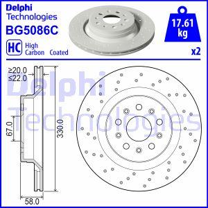 Delphi BG5086C — Tarcza hamulcowa