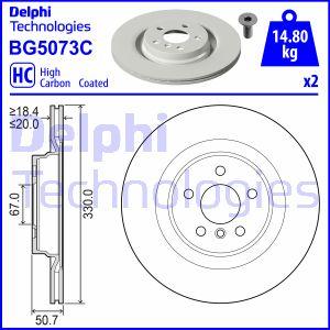 Delphi BG5073C — Tarcza hamulcowa