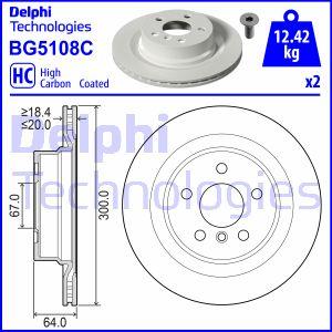 Delphi BG5108C — Tarcza hamulcowa