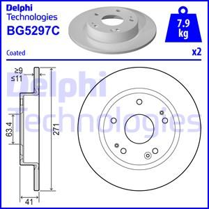 Delphi BG5297C — Tarcza hamulcowa