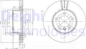 Delphi BG3998C — Tarcza hamulcowa