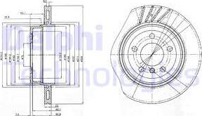 Delphi BG3943 — Tarcza hamulcowa