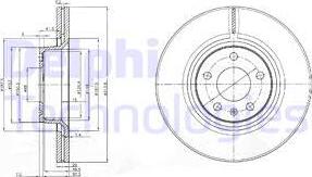 Delphi BG3942 — Tarcza hamulcowa
