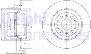 Delphi BG3956-C — Tarcza hamulcowa