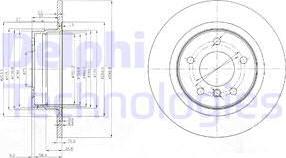 Delphi BG3960 — Tarcza hamulcowa