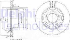 Delphi BG3900C — Tarcza hamulcowa