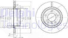 Delphi BG3901C — Tarcza hamulcowa