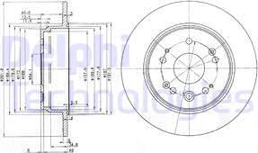 Delphi BG3979 — Tarcza hamulcowa
