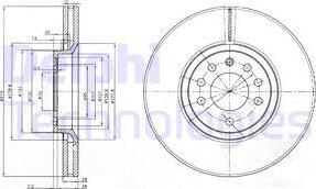Delphi BG3973 — Tarcza hamulcowa