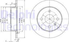 Delphi BG3403 — Tarcza hamulcowa