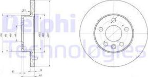 Delphi BG3415 — Tarcza hamulcowa