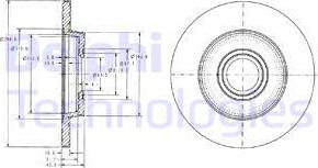 Delphi BG3416 — Tarcza hamulcowa