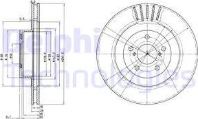 Delphi BG3413 — Tarcza hamulcowa
