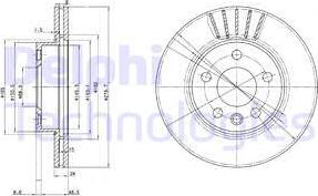 Delphi BG3417 — Tarcza hamulcowa