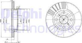 Delphi BG3424 — Tarcza hamulcowa