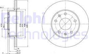 Delphi BG3426 — Tarcza hamulcowa