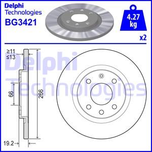 Delphi BG3421 - Tarcza hamulcowa
