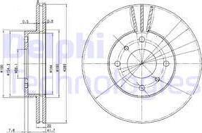 Delphi BG3596 — Tarcza hamulcowa