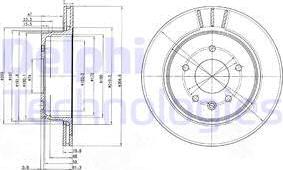 Delphi BG3542 — Tarcza hamulcowa